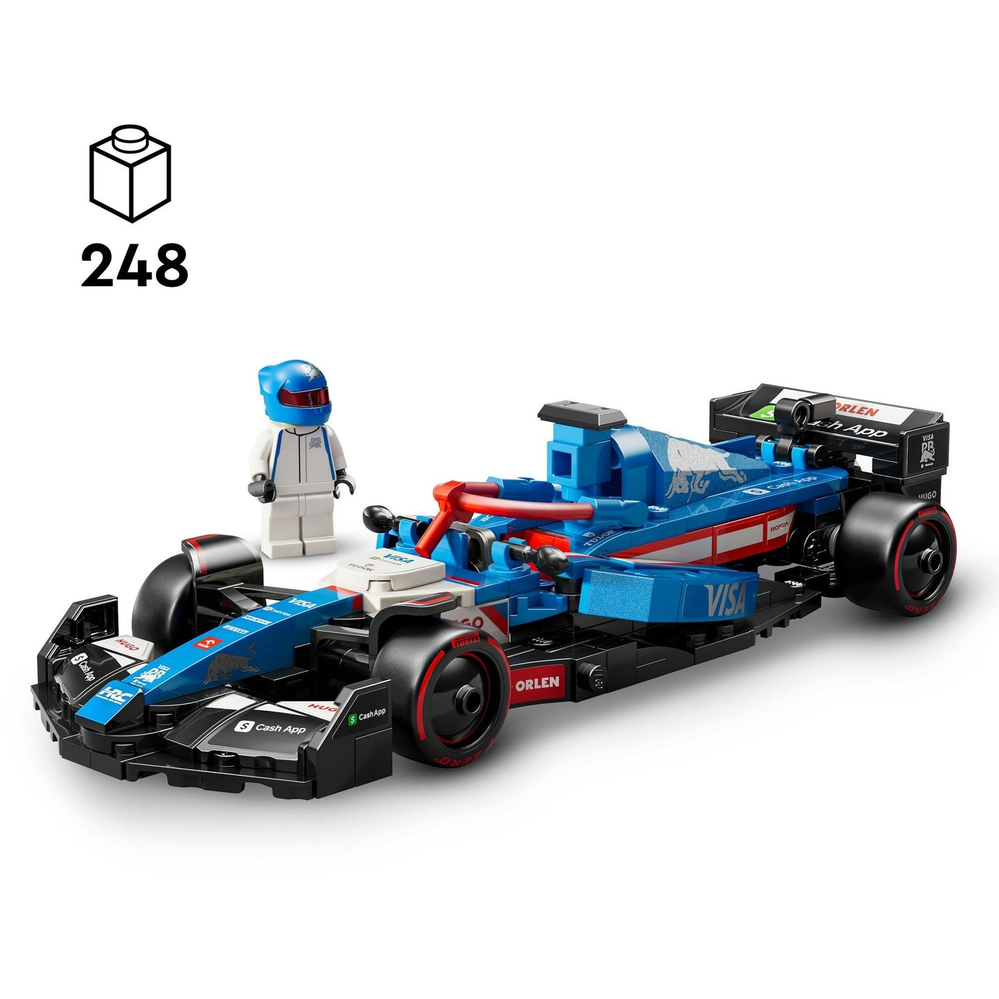 77246 Speed Champions Visa Cash App RB VCARB 01 F1 Rennauto, Konstruktionsspielzeug
