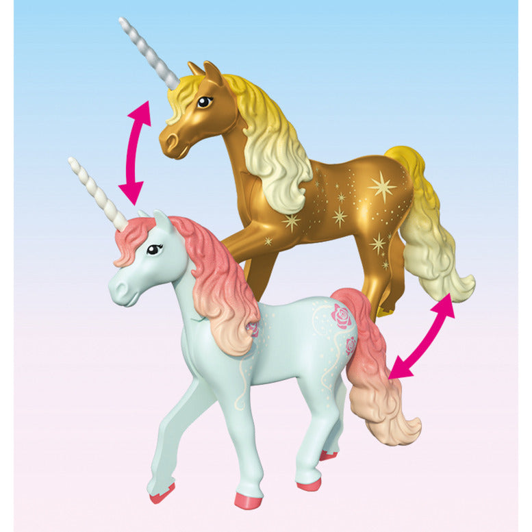 71841 Magic Unicorns: Sammeleinhorn Himmelsrose mit Fee, Konstruktionsspielzeug
