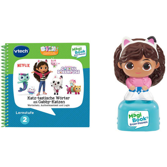 MagiBook Lernstufe 2 - Gabby's Dollhouse inkl. Story'Friend Lernfigur, Lernbuch