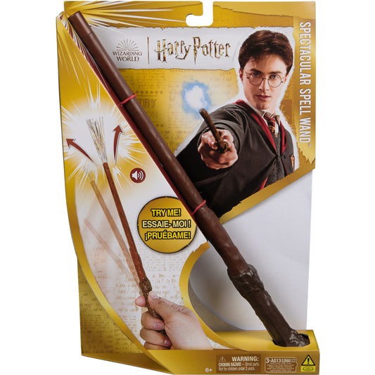 Wizarding World Harry Potter - Zauberstab mit Vibrationseffekt und Sound, Rollenspiel