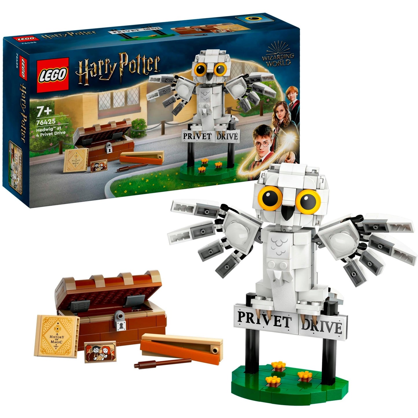 LEGO 76425 Harry Potter Hedwig im Ligusterweg, Konstruktionsspielzeug