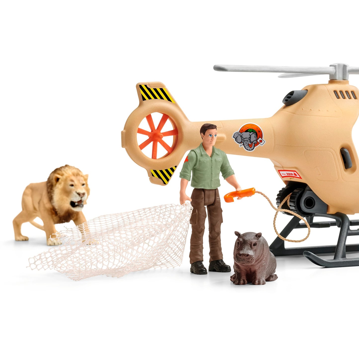 Schleich Wild Life Helikopter Tierrettung