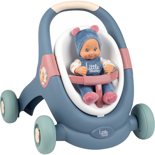 Little Smoby 3-in1 Lauflernwagen + Puppe, Geschicklichkeitsspiel
