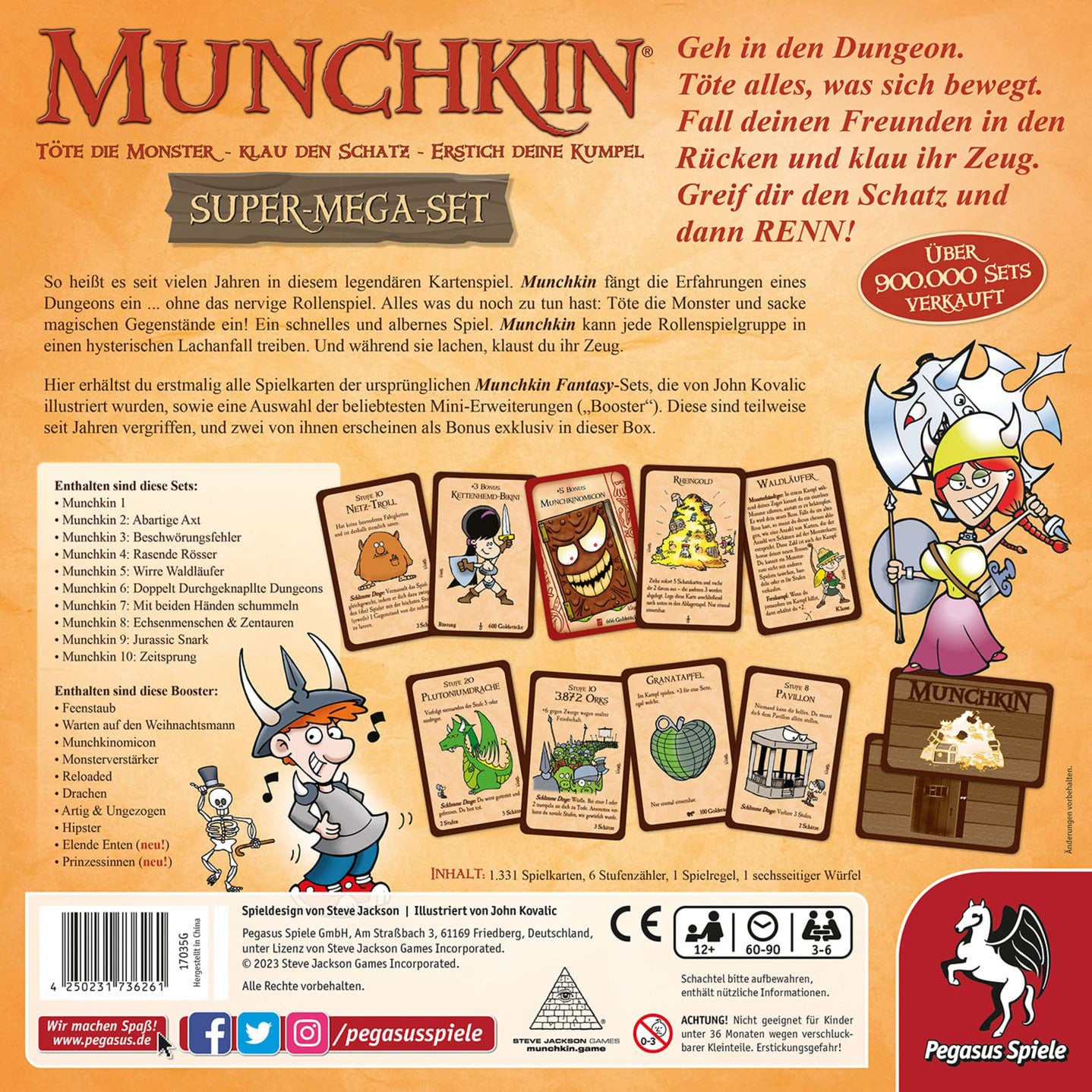 Munchkin Fantasy Super-Mega-Set, Kartenspiel