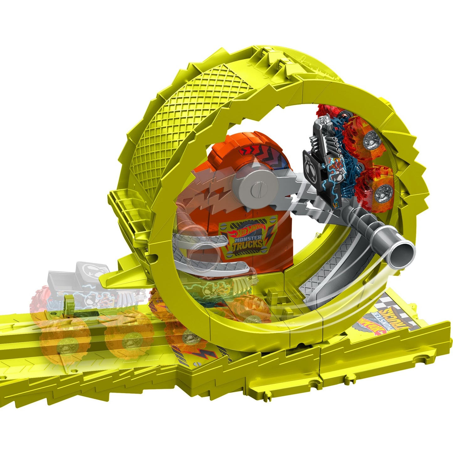 Hot Wheels Monster Trucks Power Verfolgungsjagd, Spielfahrzeug