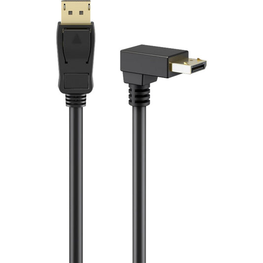 Kabel DisplayPort Stecker 90° > DisplayPort Stecker, 8K / 144Hz