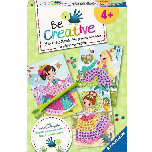 BeCreative - Bastelset DIY Mosaik Prinzessinnen, Basteln
