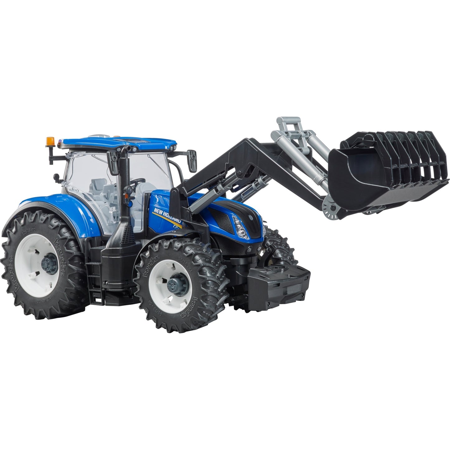 BRUDER New Holland T7.315 (blau/grau, mit Frontlader)