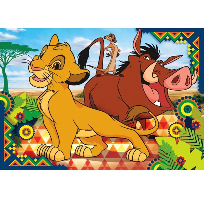 Clementoni Kinderpuzzle Supercolor - Disney Der König der Löwen (2x 60 Teile)