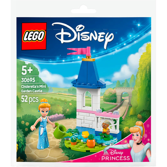 30695 Disney Princess Cinderellas Mini-Gartenschloss, Konstruktionsspielzeug