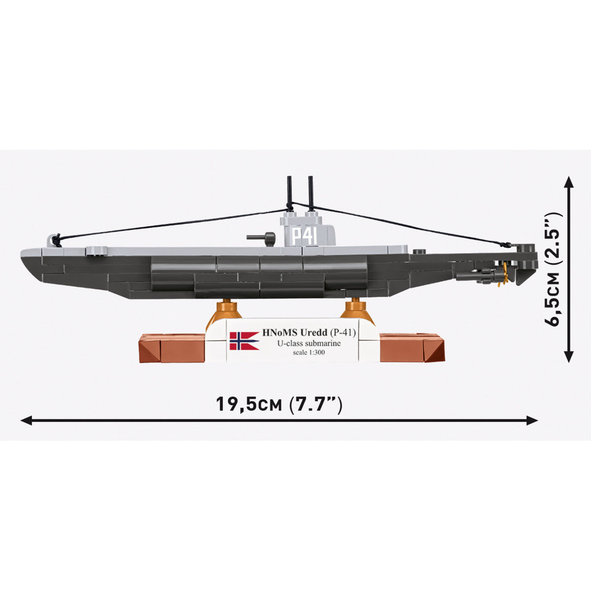 HNoMS Uredd (P-41) U-class submarine, Konstruktionsspielzeug