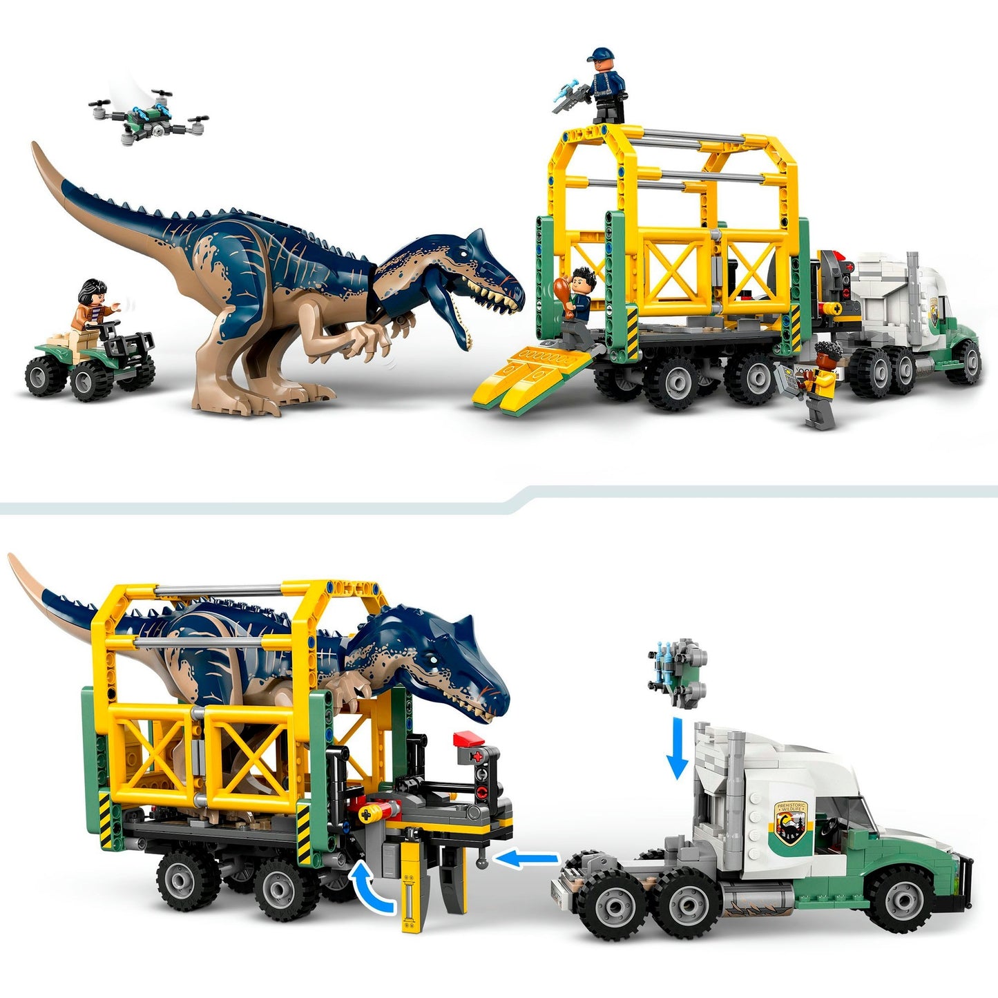 LEGO 76966 Jurassic World Dinosaurier-Missionen: Allosaurus-Transporter, Konstruktionsspielzeug