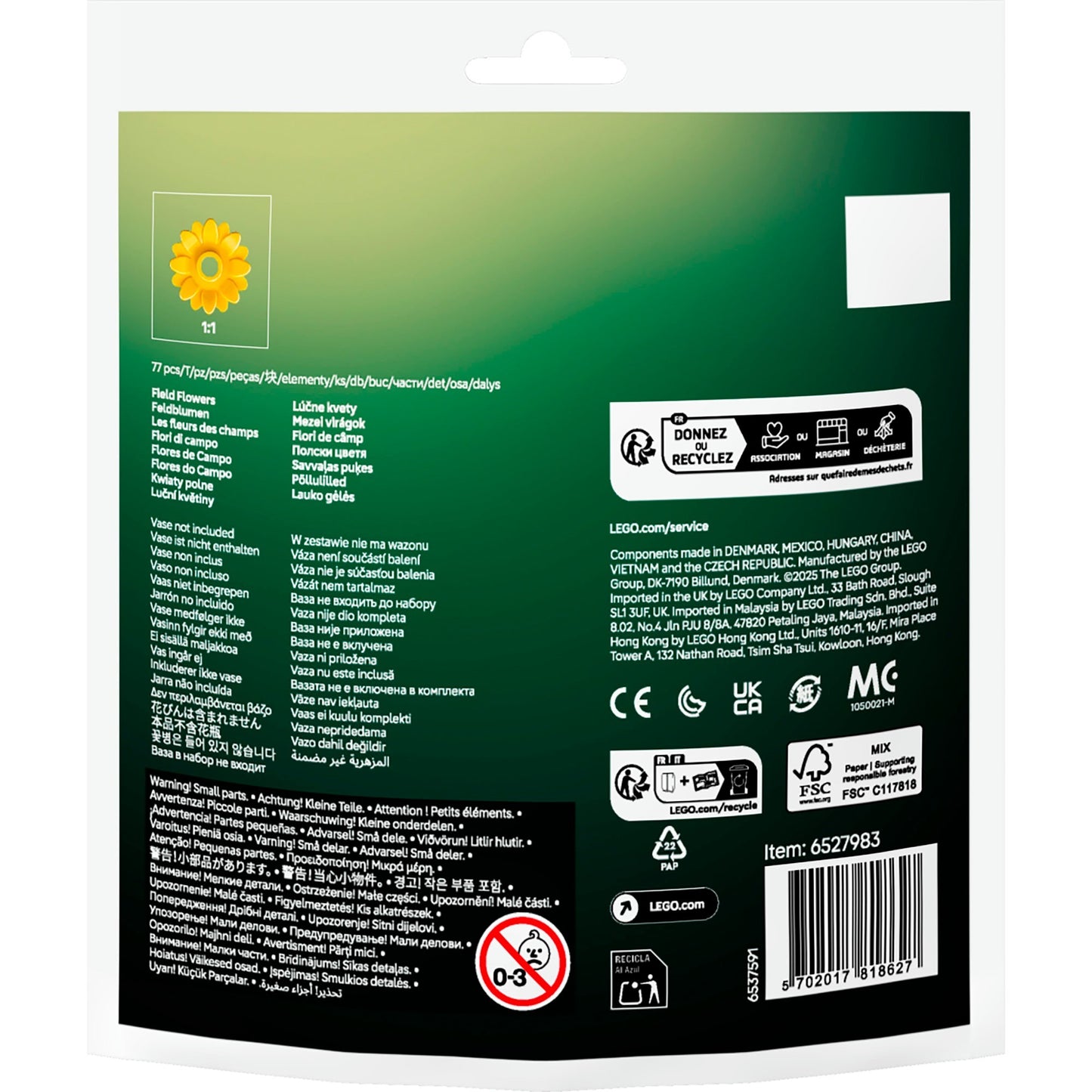 30701 Botanicals Feldblumen, Konstruktionsspielzeug