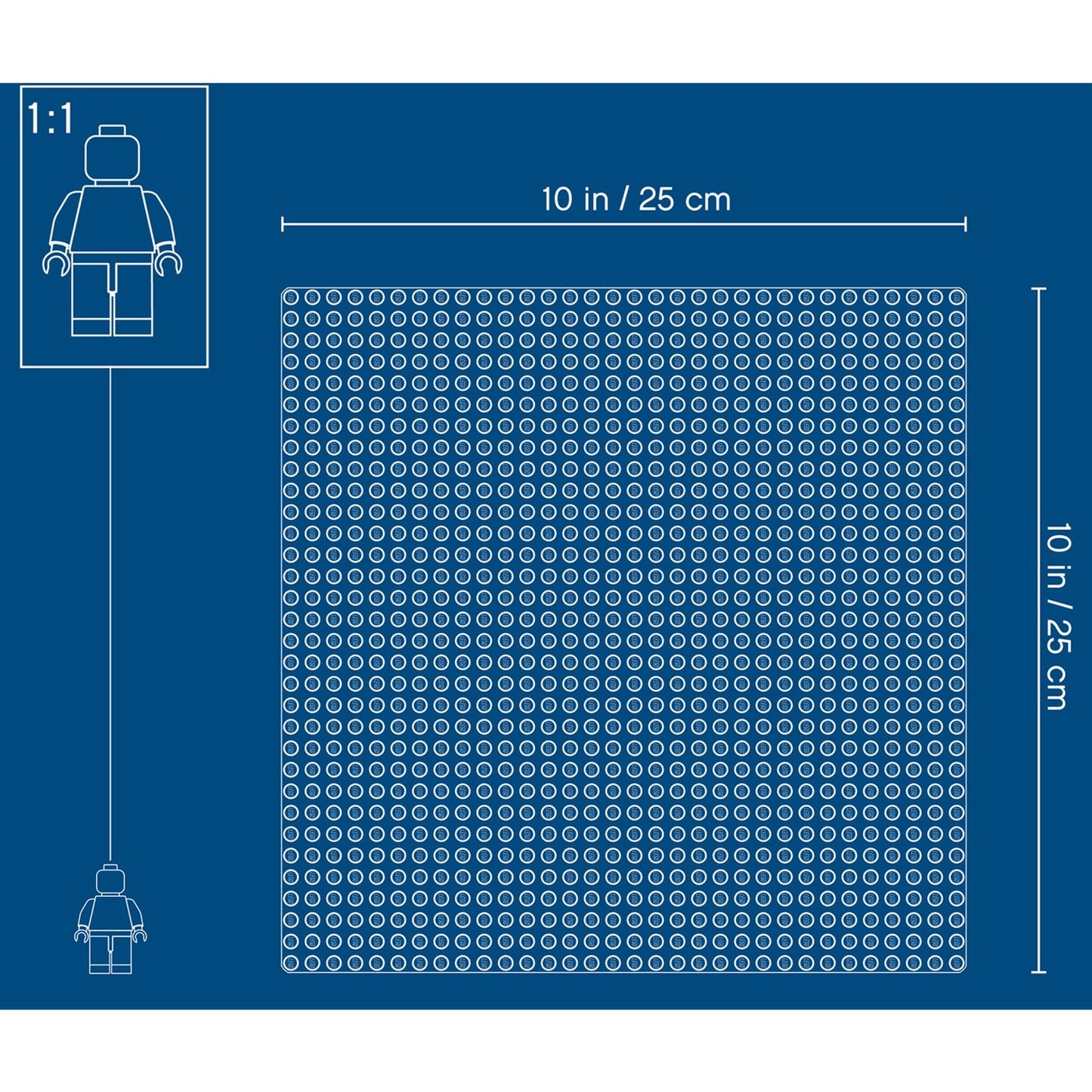 LEGO 10714 Classic Blaue Bauplatte, Konstruktionsspielzeug