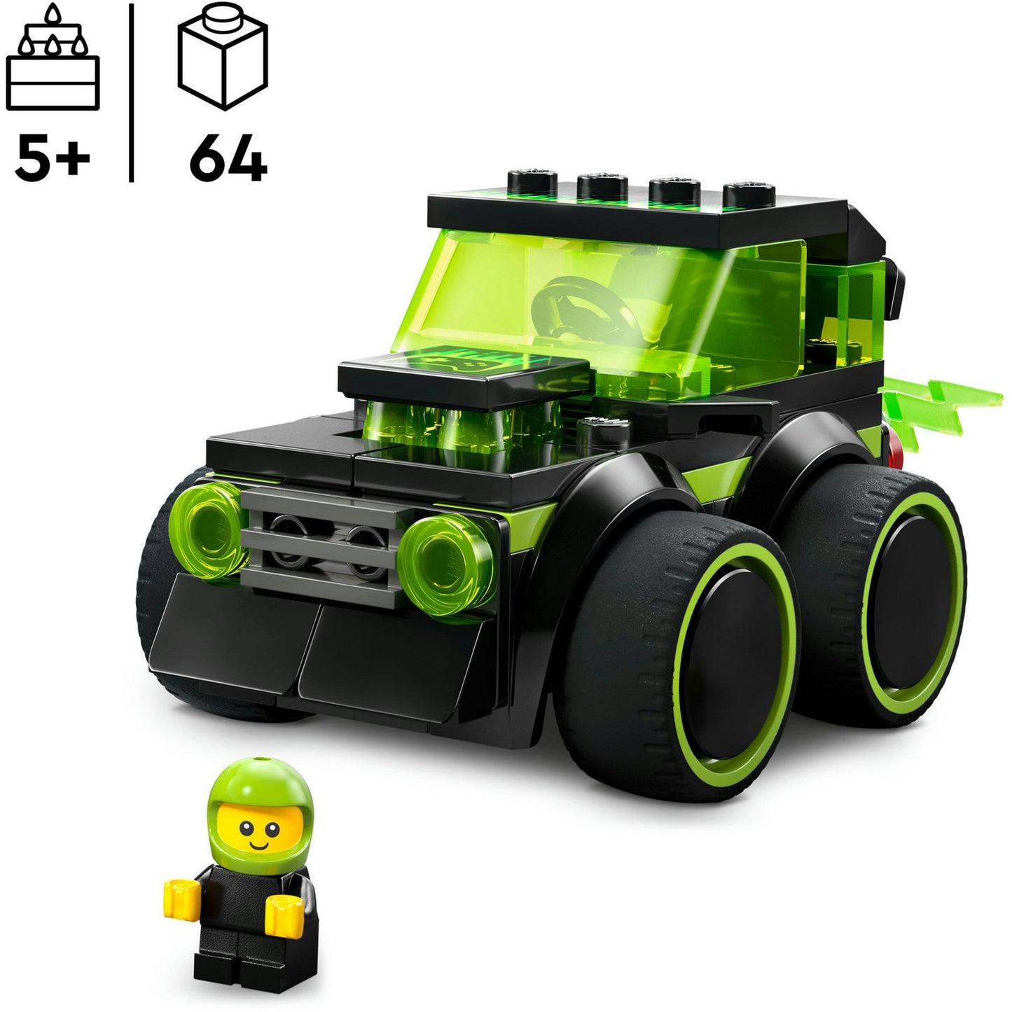 60484 City Coole Flitzer - Gaming-Rennauto, Konstruktionsspielzeug