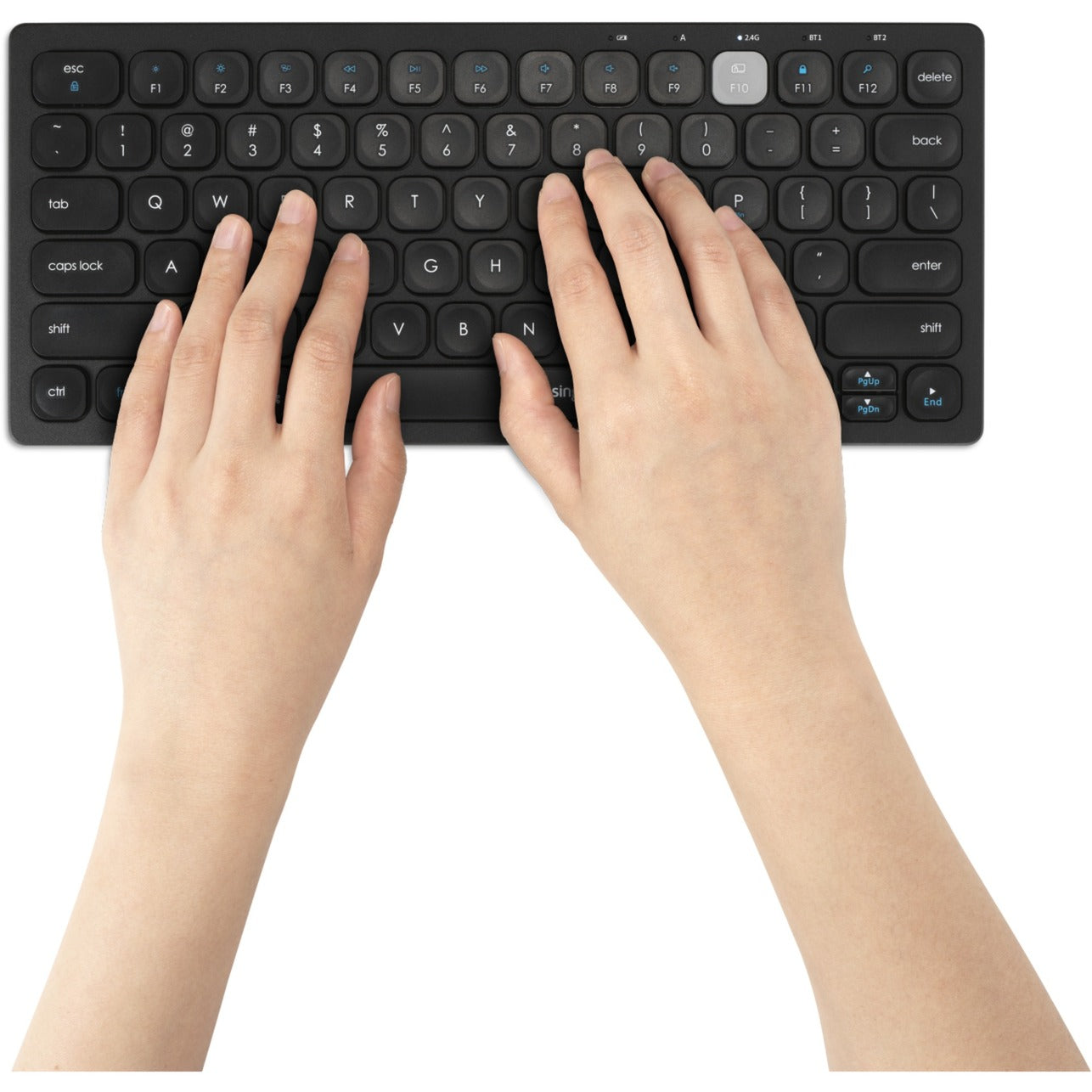 Kensington Kompakte Multi-Device Dual Wireless Tastatur (schwarz, DE-Layout)