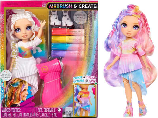 Rainbow High Air Brush & Create - Purple Eyes, Puppe