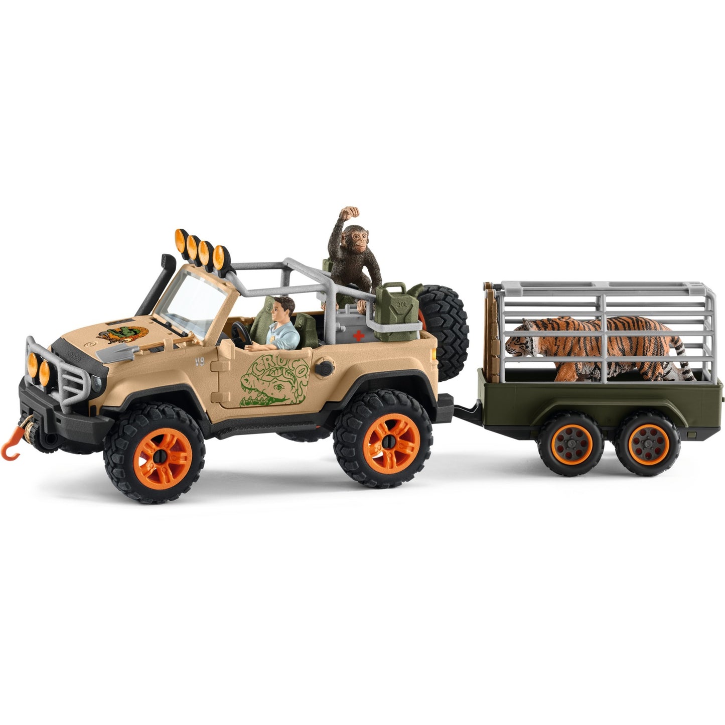 Schleich Wild Life Geländewagen m Seilwinde