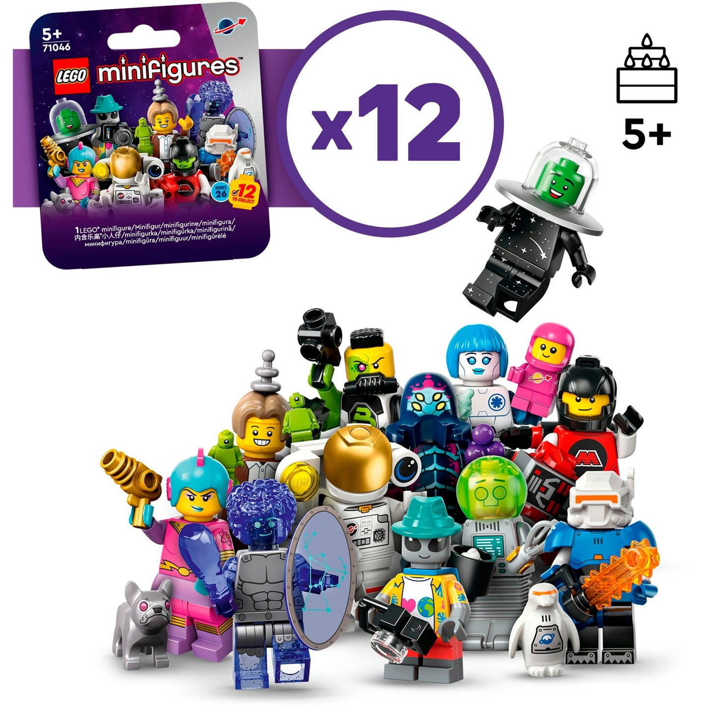 LEGO 71046 Minifiguren Weltraum Serie 26, Konstruktionsspielzeug