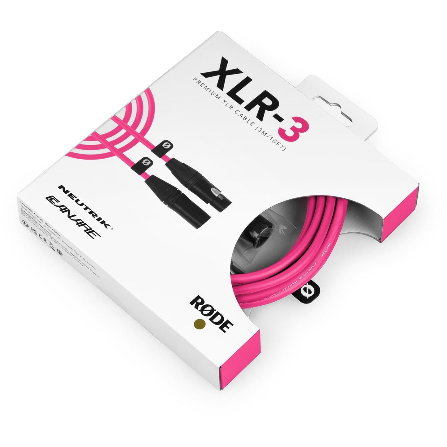 Premium XLR-Kabel XLR3M-P pink