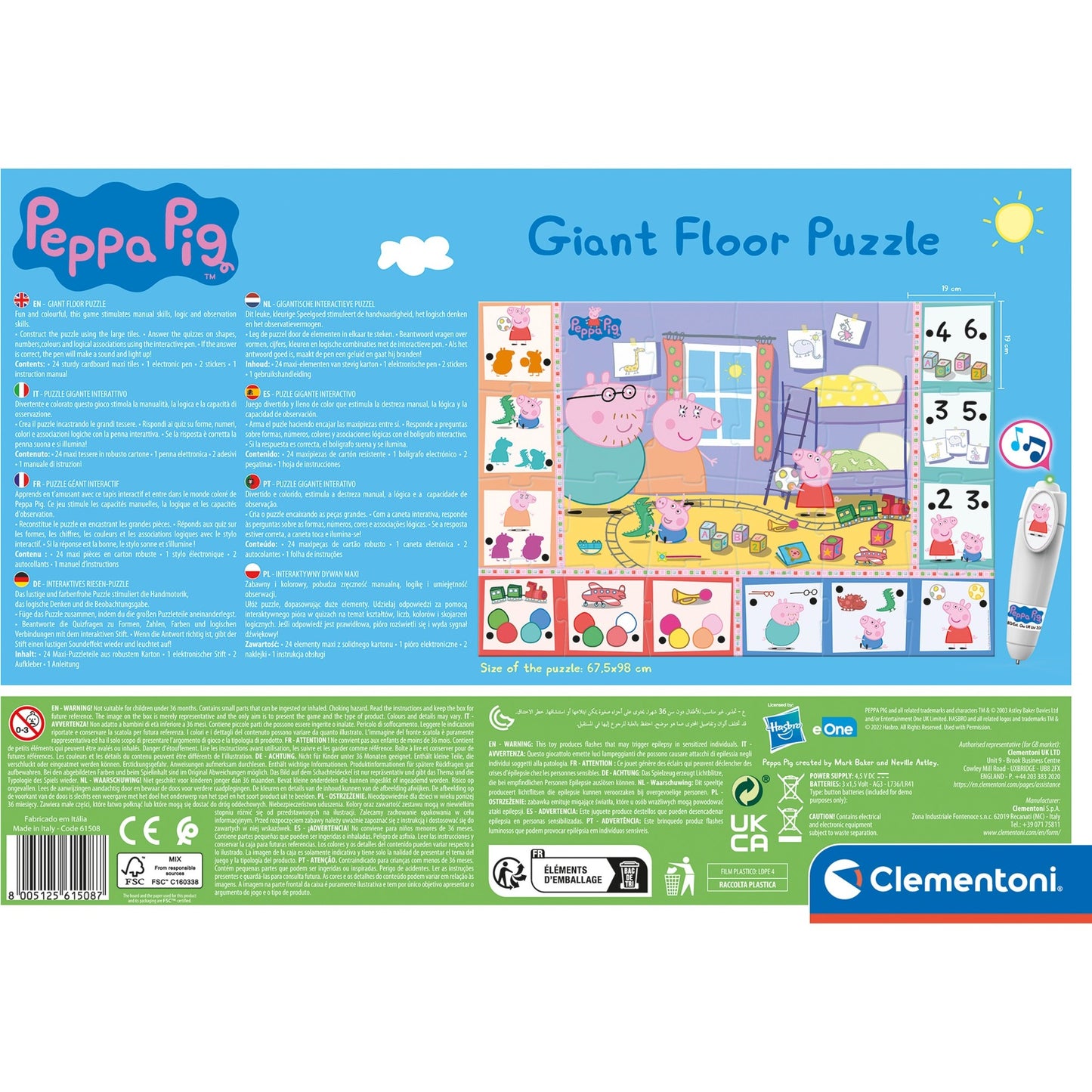 Clementoni Quiz-Puzzle Peppa Pig