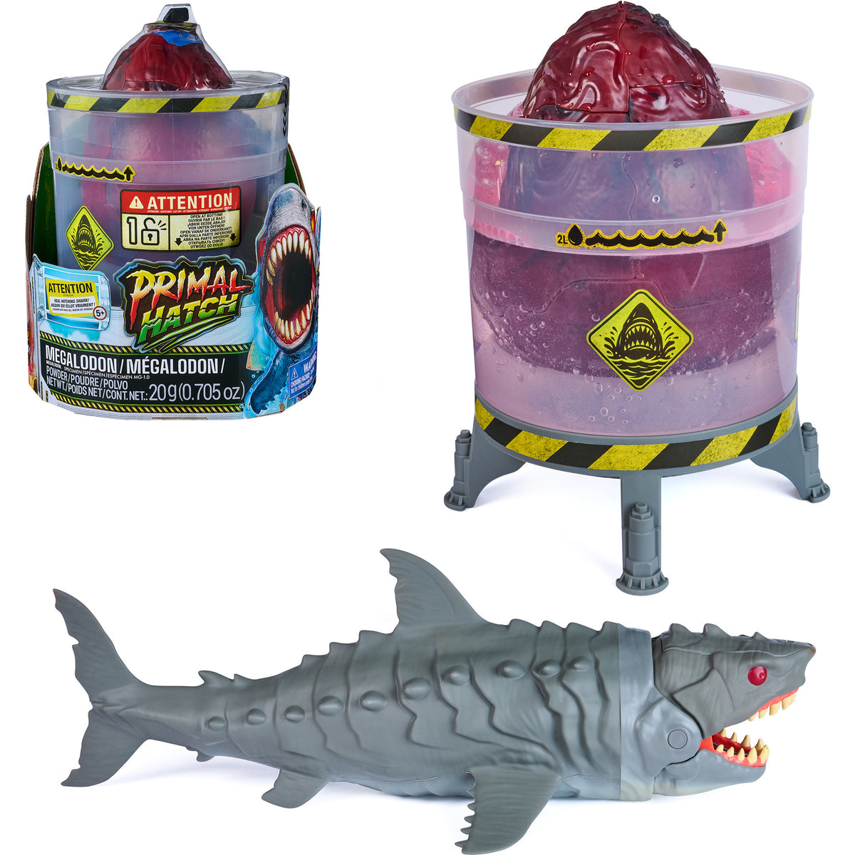 Primal Hatch - Interaktiver Megalodon Hai im Ei, Spielfigur