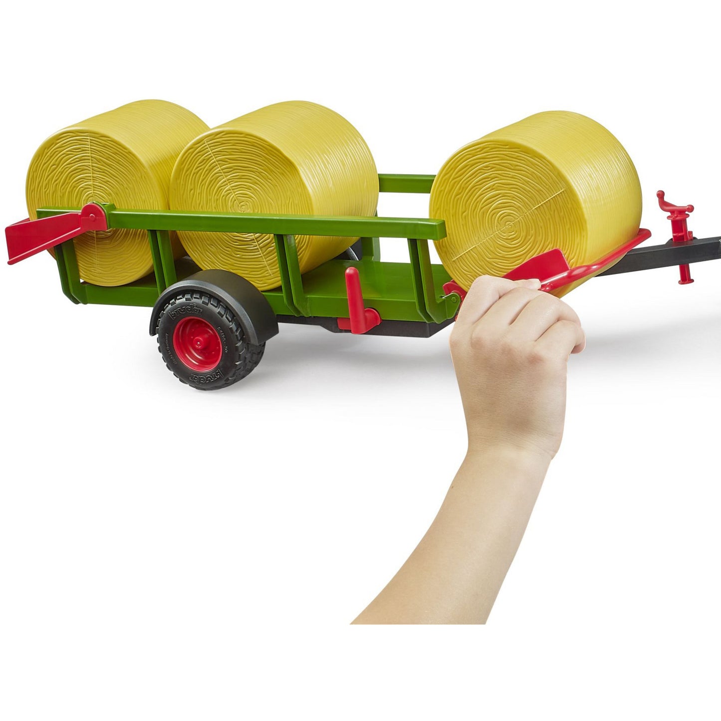 Rundballensammler mit 3 Rundballen, Modellfahrzeug