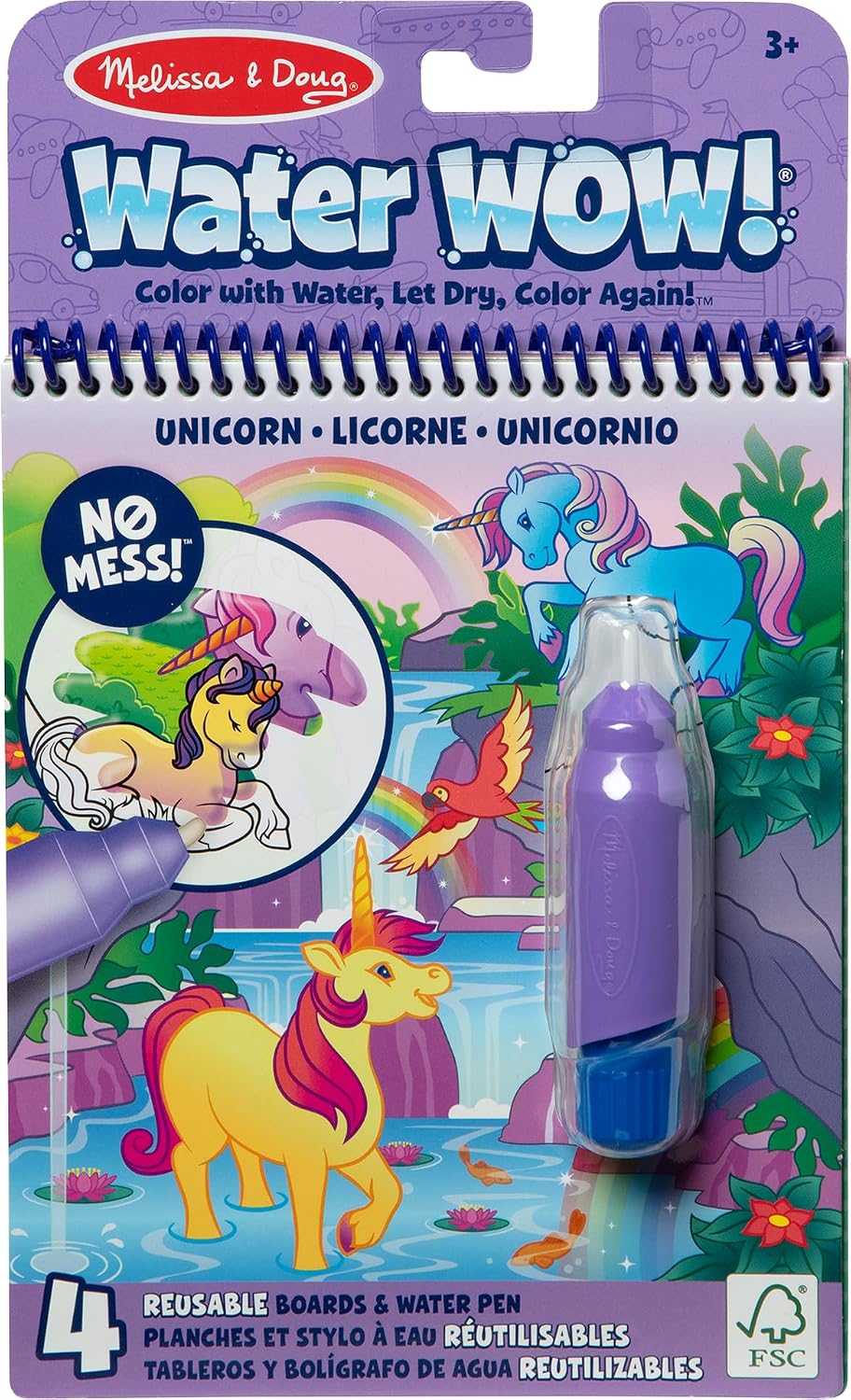 Melissa & Doug - Water WOW! Einhorn, Malen