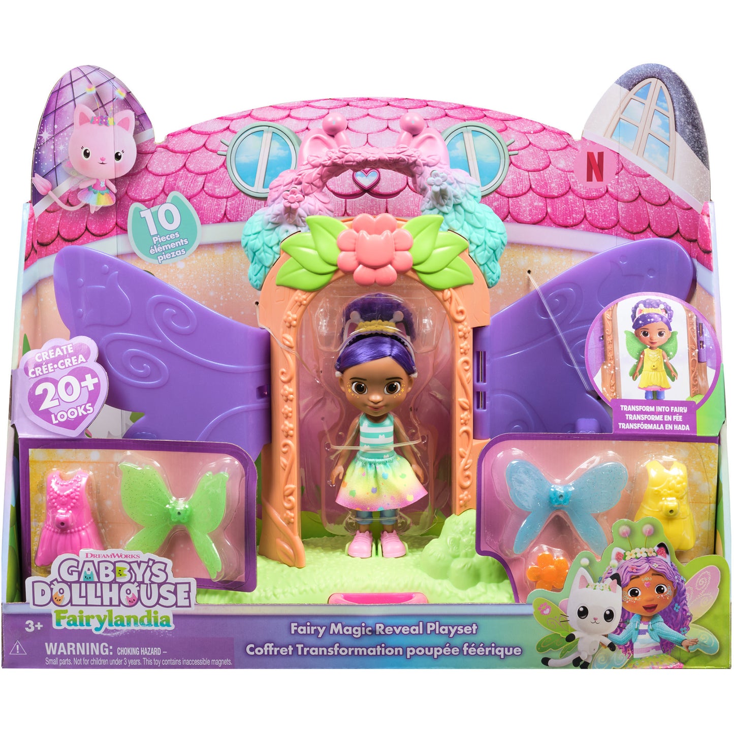 Gabby's Dollhouse Fairylandia - Fairy Magic Reveal Spielset, Spielgebäude