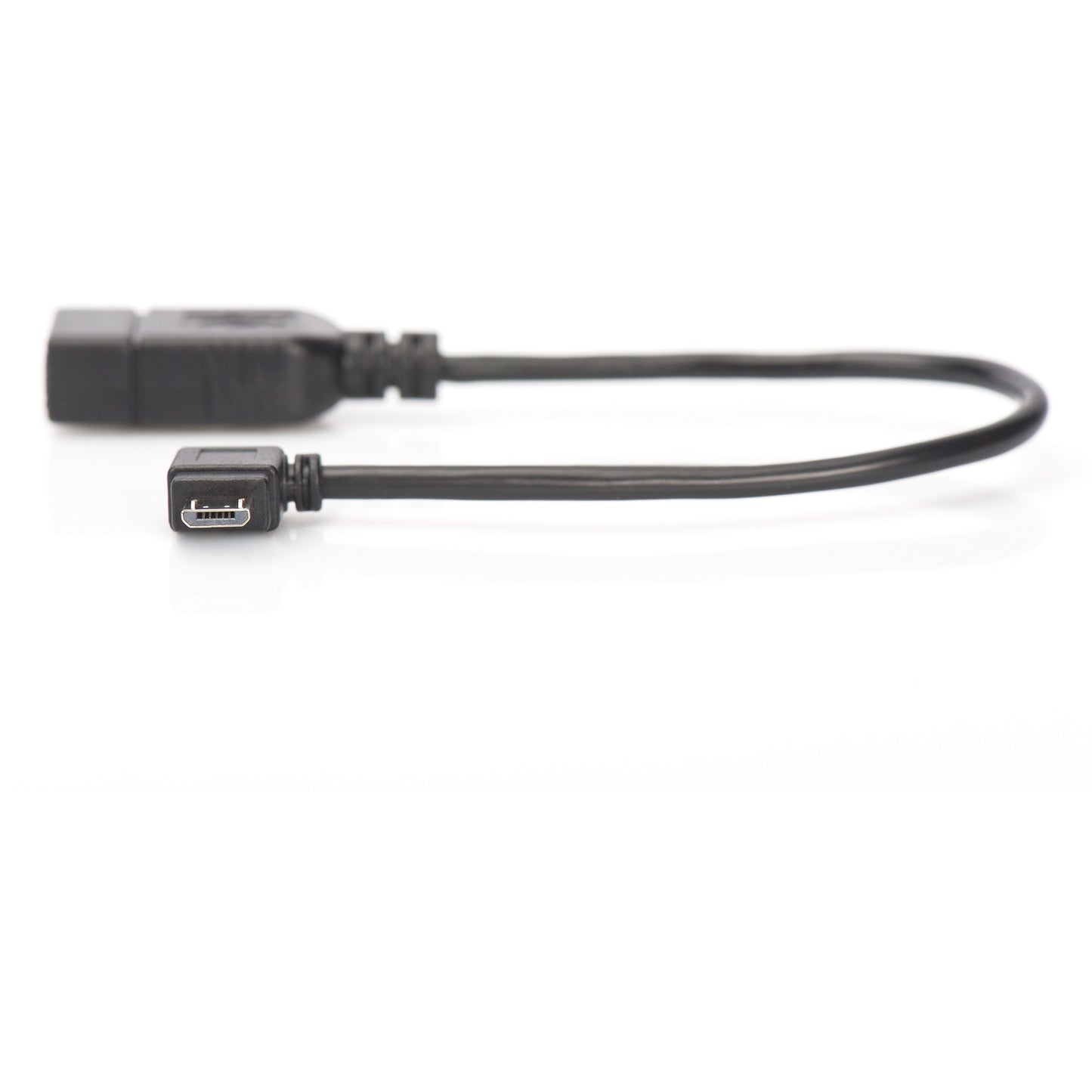 USB 2.0 Adapter, Micro USB Stecker 90° > USB-A Buchse