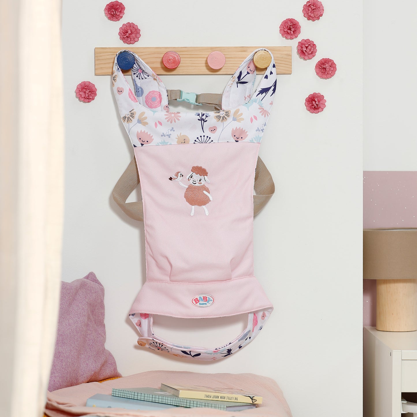 BABY born Babytragesitz Blumen, Puppenzubehör