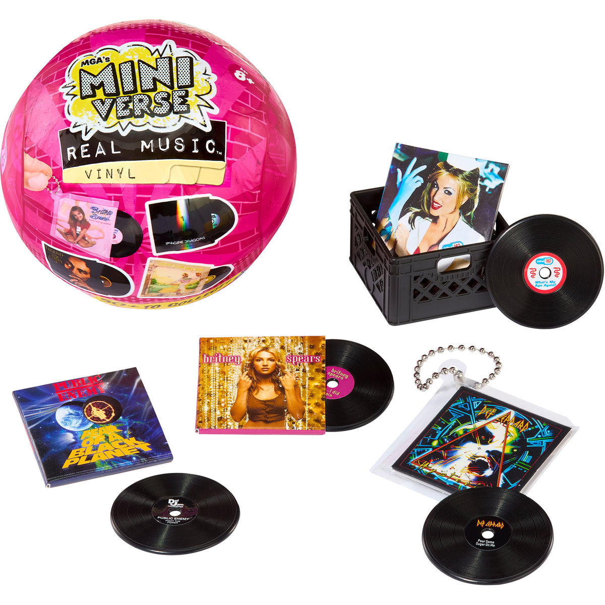 MGA's Miniverse Real Music Vinyl - Mini Playable Vinyl Records, Basteln