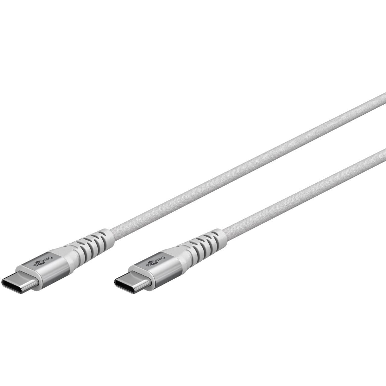 Supersoftes USB 2.0 Textilkabel, USB-C Stecker > USB-C Stecker