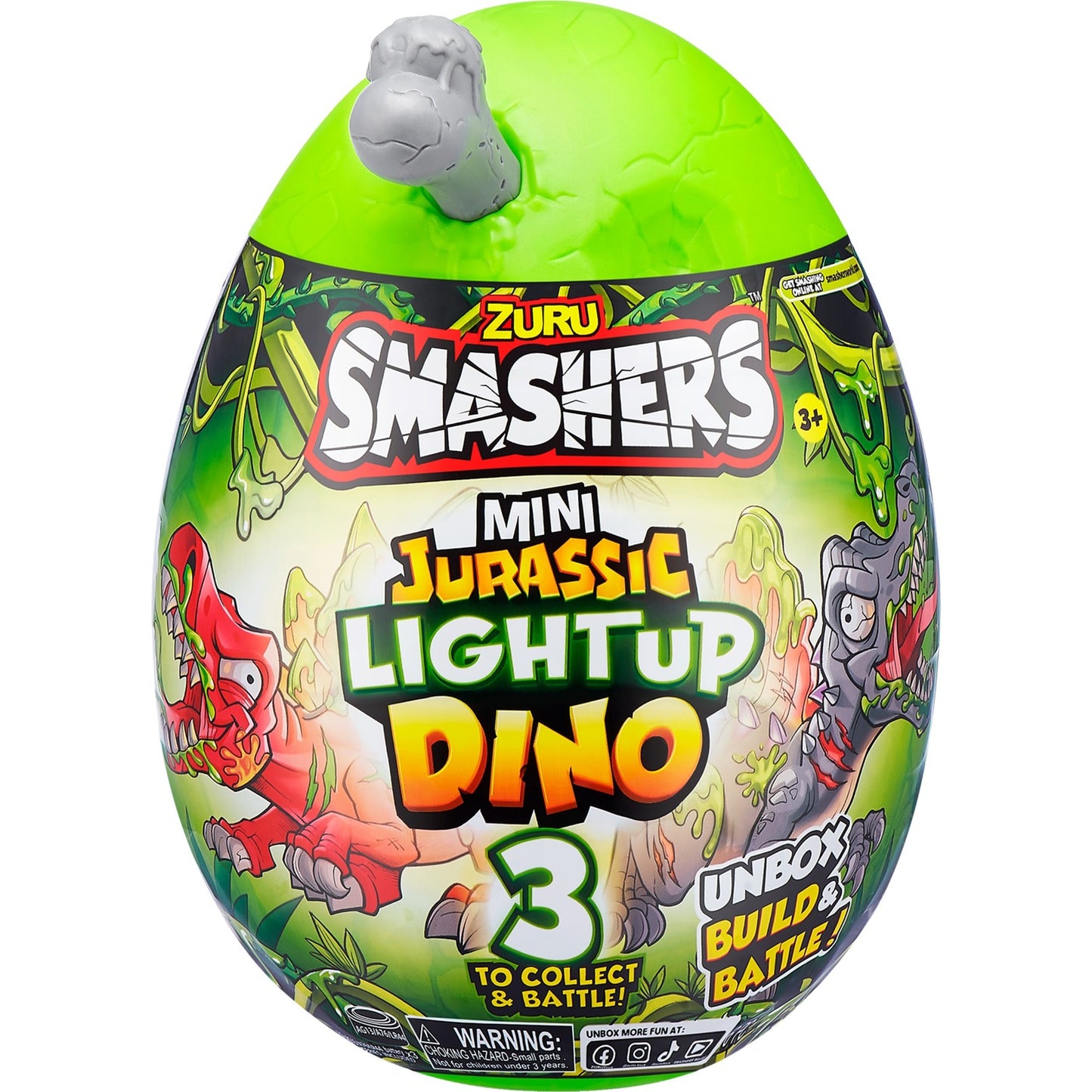 ZURU Smashers - Jurassic Light Up Dino Ei Mini Serie 1 (sortierter Artikel)