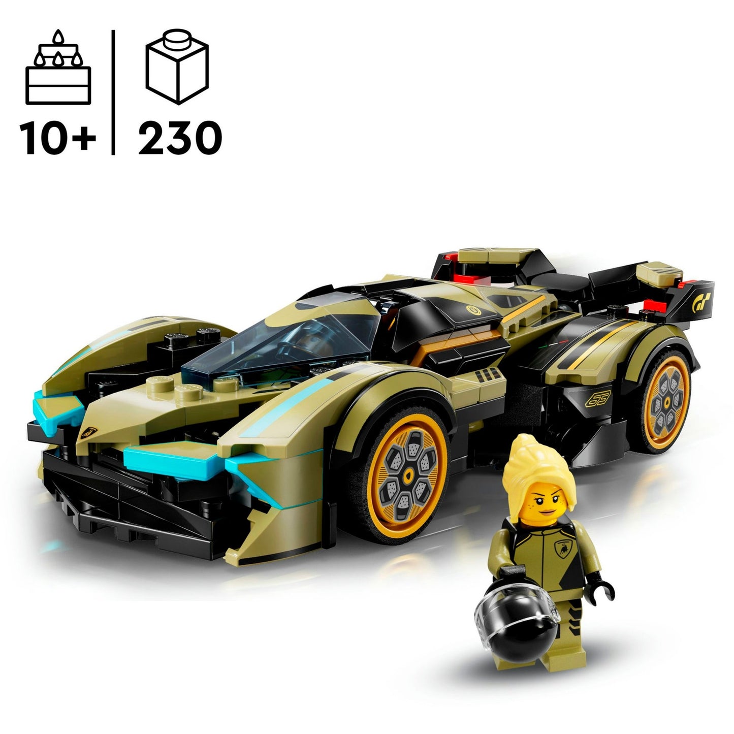 LEGO 76923 Speed Champions Lamborghini Lambo V12 Vision GT Supersportwagen, Konstruktionsspielzeug