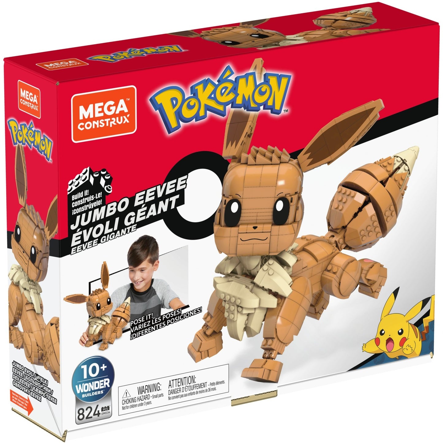 Mattel Pokémon Jumbo Evoli, Konstruktionsspielzeug