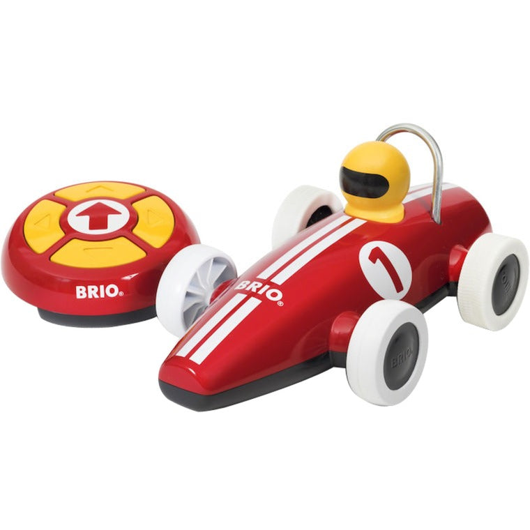 BRIO RC Rennwagen mit Fernsteuerung (rot/weiss)