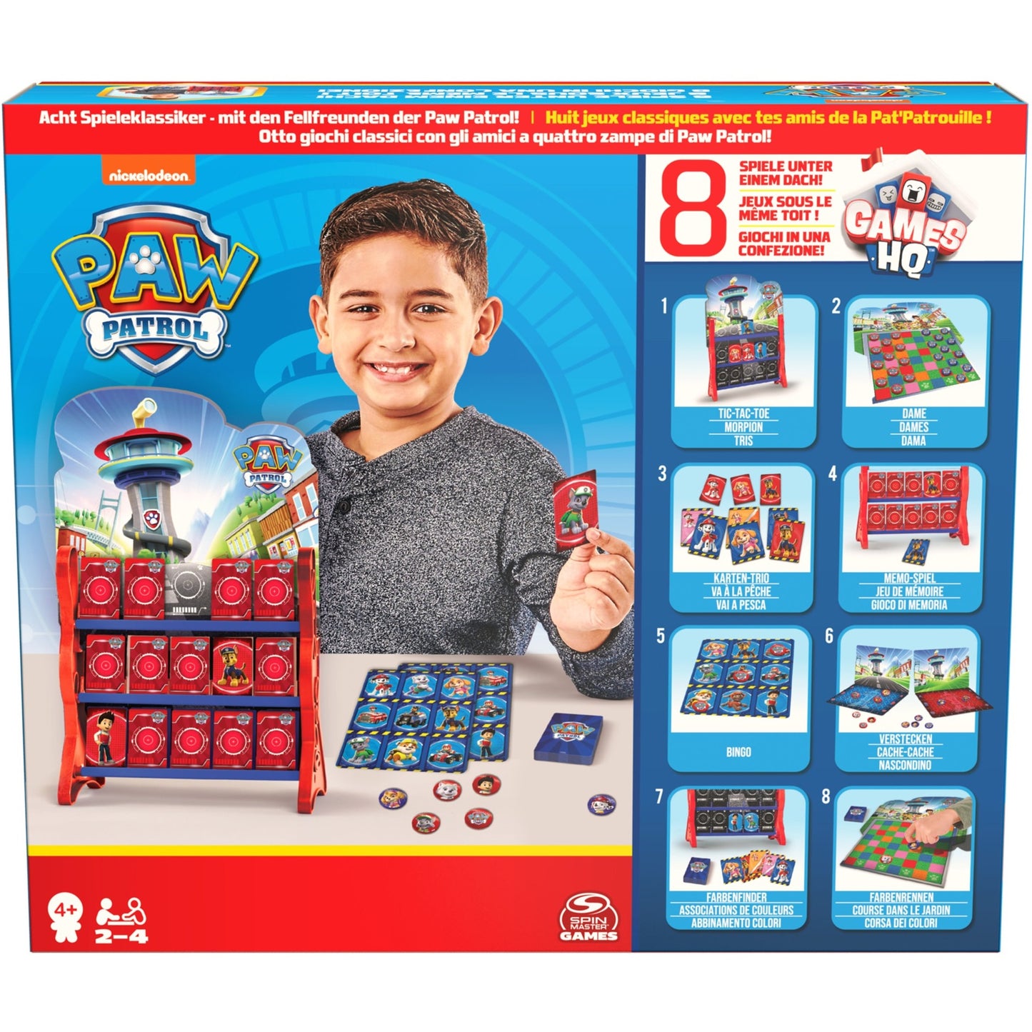 Spin Master Paw Patrol: Games HQ - Spielesammlung, Gesellschaftsspiel