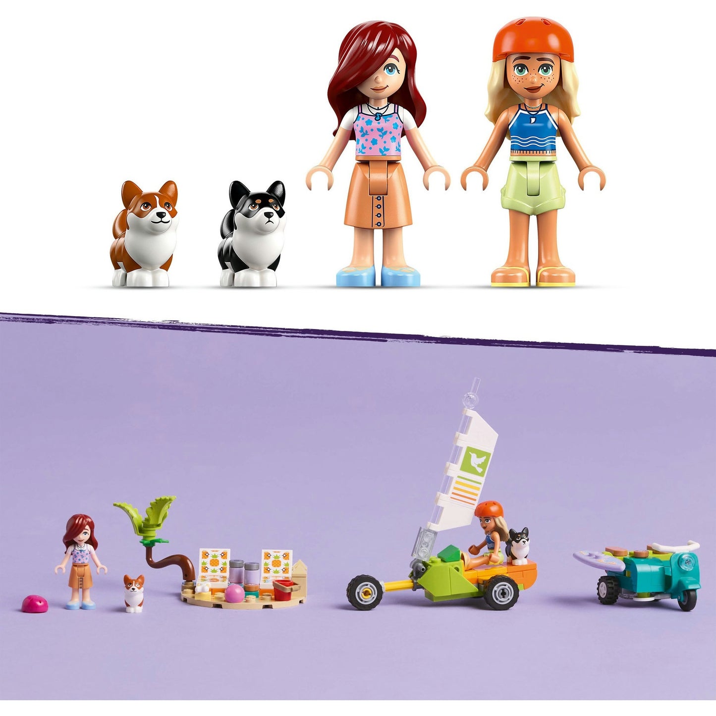 42641 LEGO Friends Strandabenteuer mit Hunden, Konstruktionsspielzeug