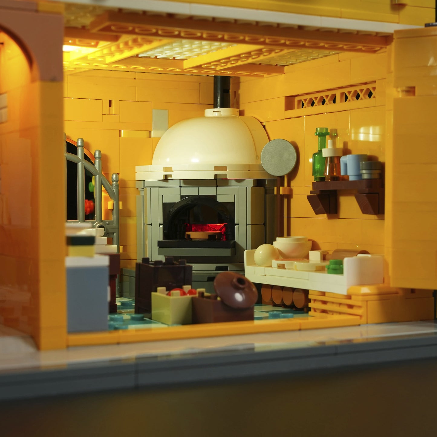 Italienisches Restaurant mit Hausmannskost, Konstruktionsspielzeug