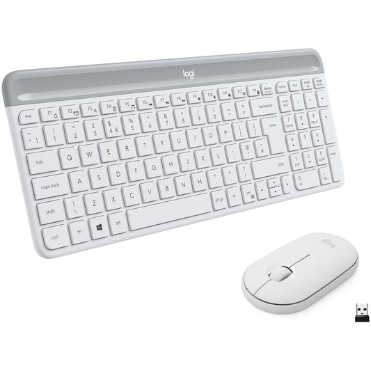 Logitech MK470 Slim Combo (weiss, DE-Layout, Scherenmechanik)