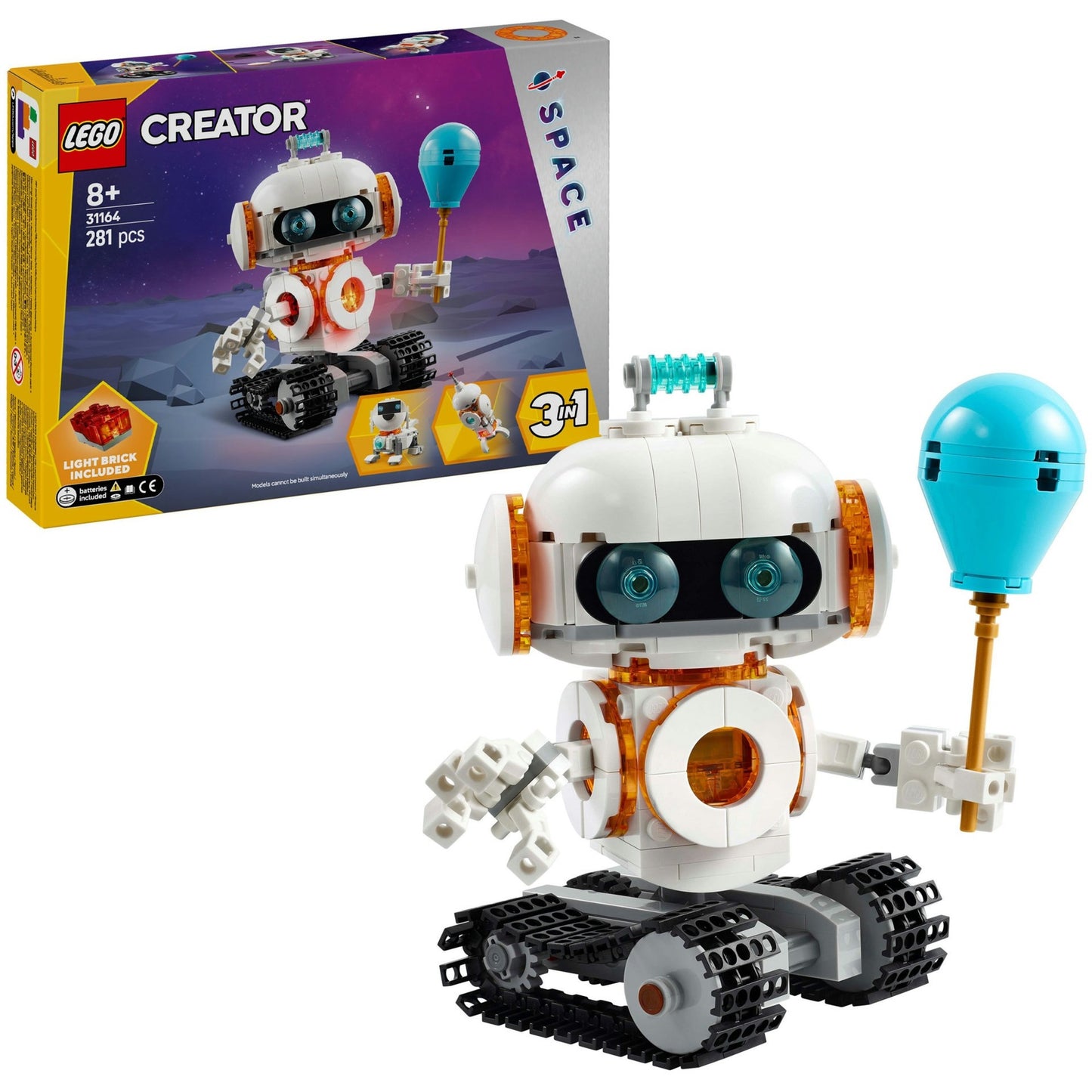 31164 Creator 3- in-1 Weltraum-Roboter, Konstruktionsspielzeug