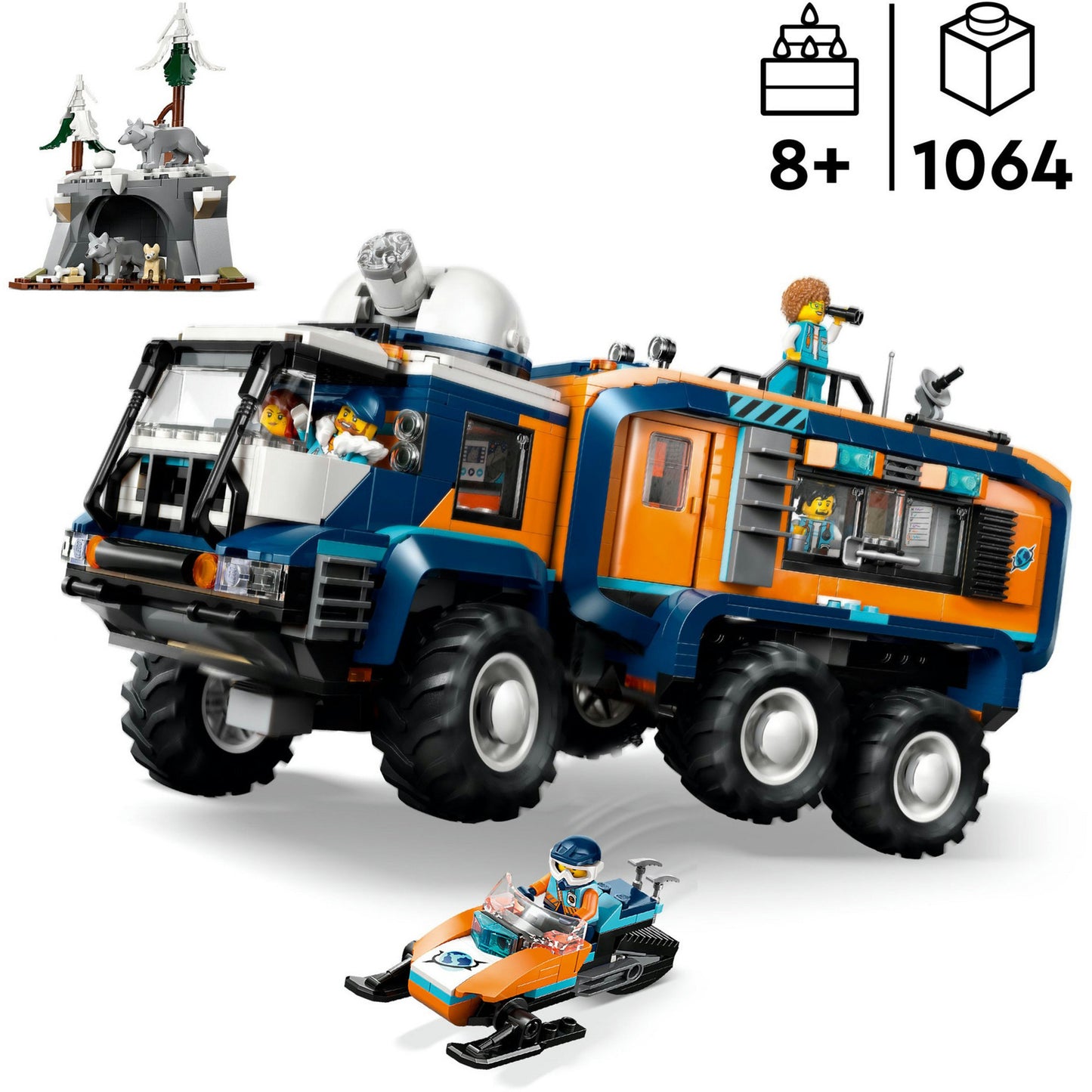 60471 City Arktis-Truck mit Labor, Konstruktionsspielzeug