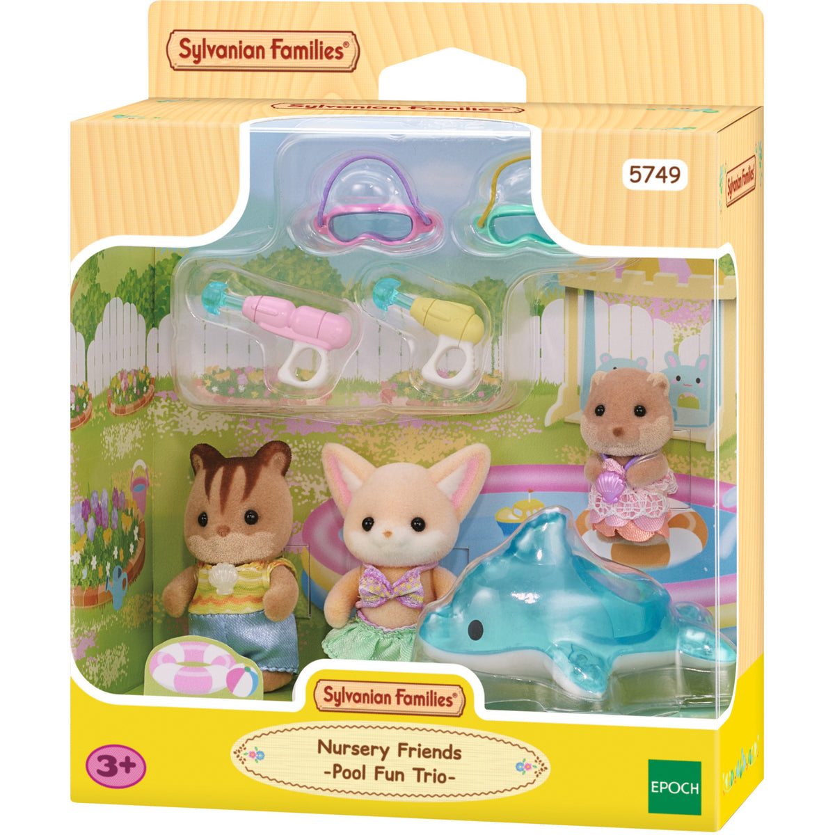 Sylvanian Families - Erlebniskindergarten Freunde Poolspass, Konstruktionsspielzeug