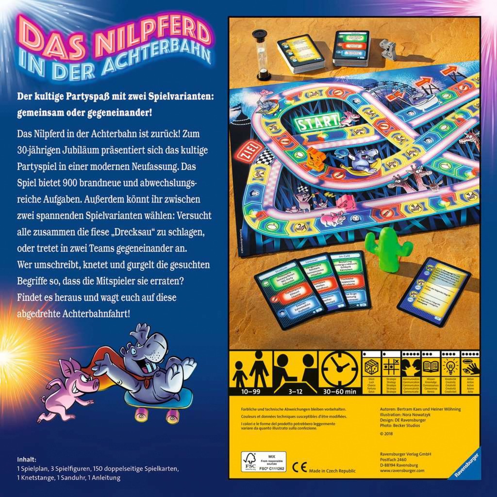 Ravensburger Das Nilpferd in der Achterbahn, Partyspiel