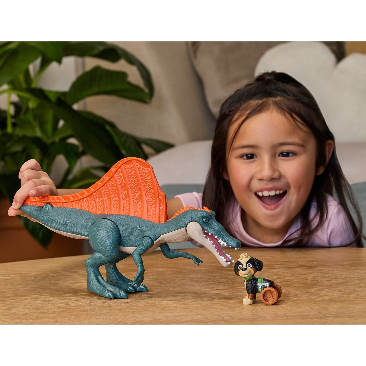 Paw Patrol: Der Dino Film - Rise & Roll Dino Set, Spielfigur
