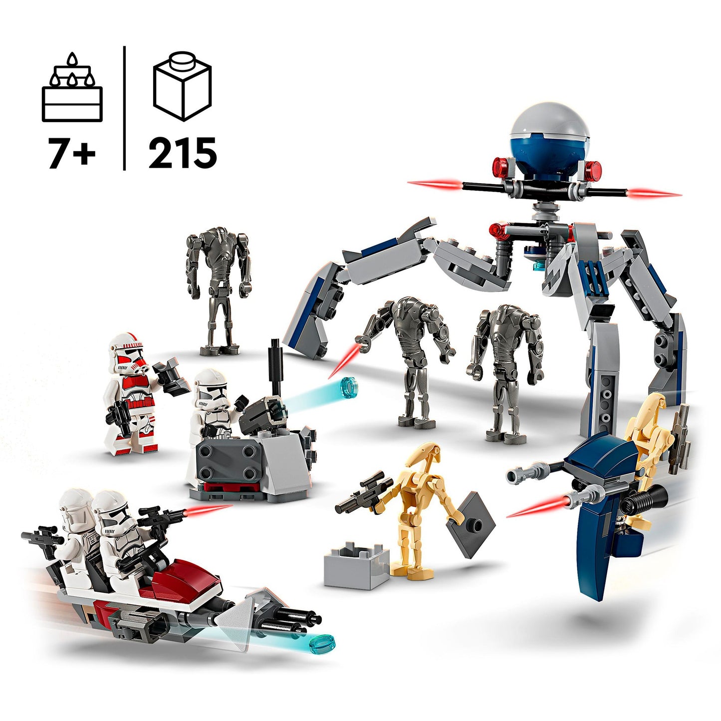 LEGO 75372 LEGO Star Wars Clone Trooper & Battle Droid Battle Pack, Konstruktionsspielzeug