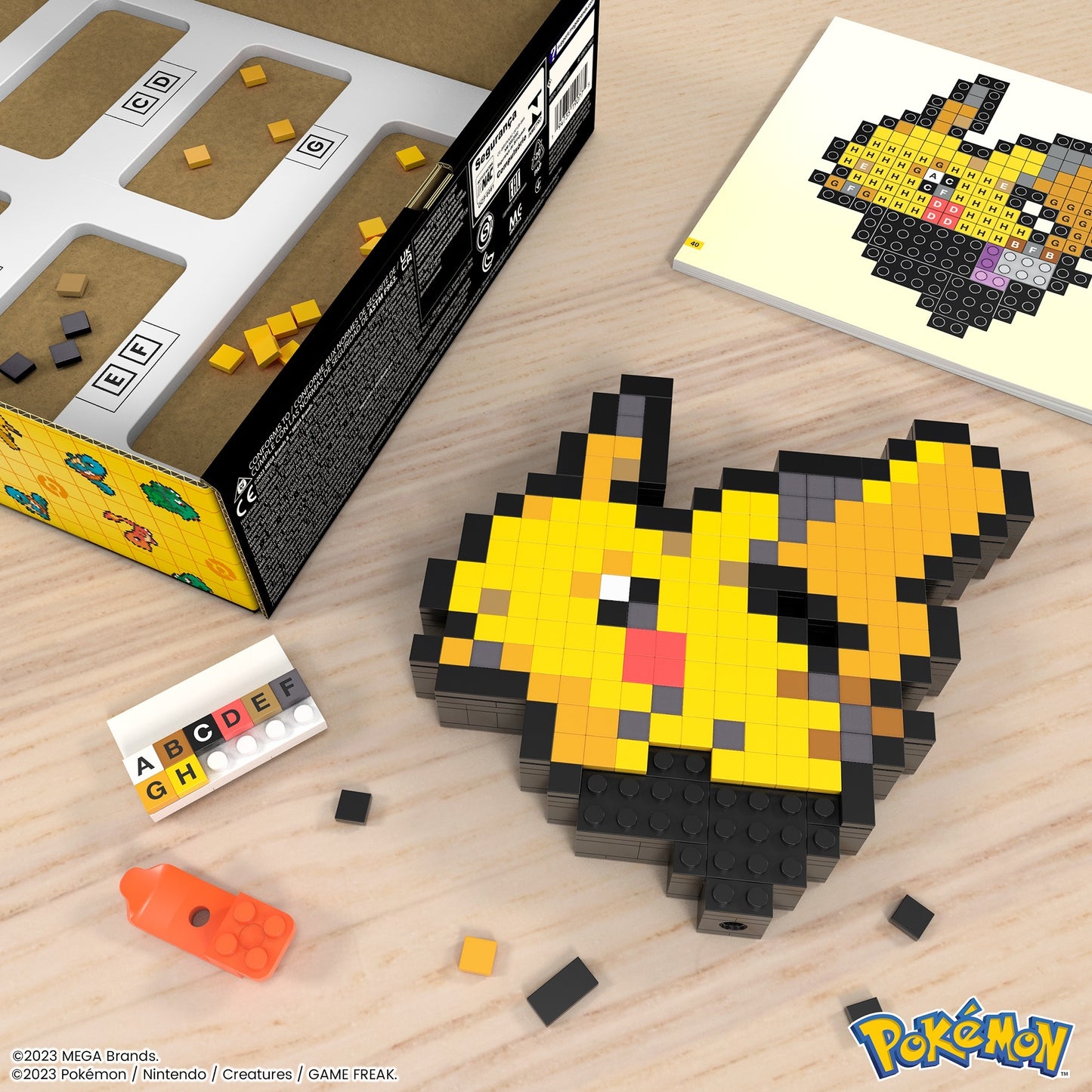 Mattel MEGA Pokémon Pikachu Pixel Art, Konstruktionsspielzeug