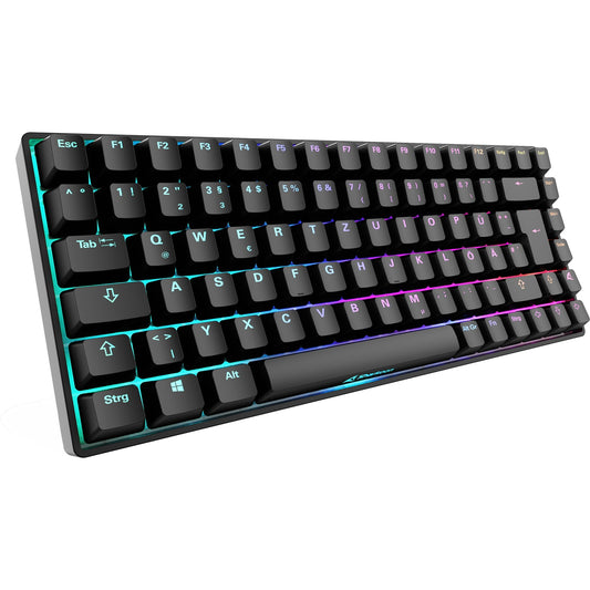 Sharkoon SKILLER SGK50 S3 (schwarz, DE-Layout, Gateron Yellow)