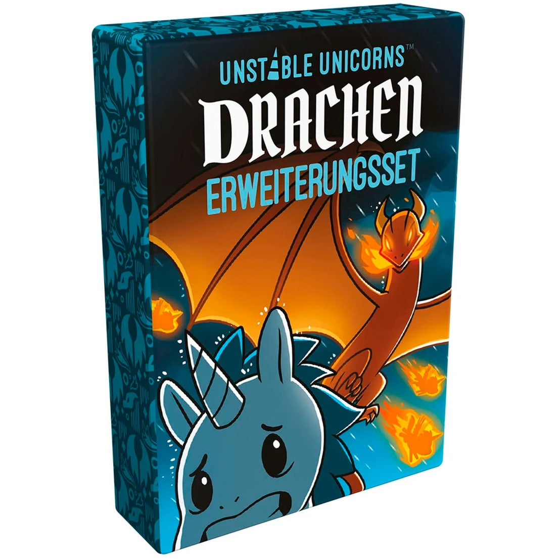 Asmodee Unstable Unicorns - Drachen Erweiterungsset, Kartenspiel